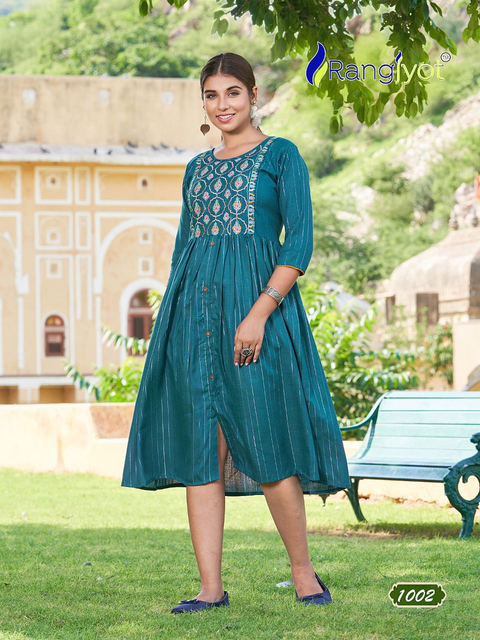 Rangjyot Greciya 2  Rayon Fancy Ethnic Wear Designer Kurti Collection